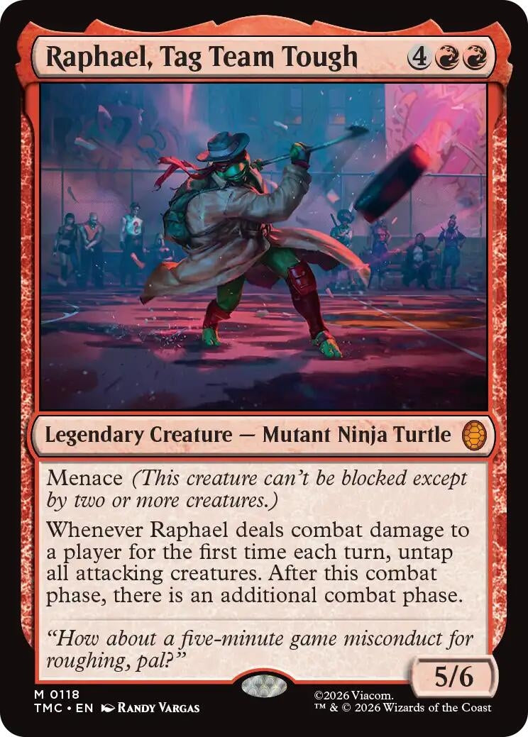 Image for Raphael, Tag Team Tough (118) [Teenage Mutant Ninja Turtles] - Magic: The Gathering