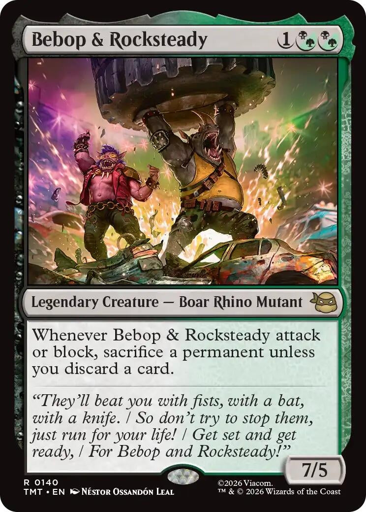 Image for Bebop & Rocksteady (140) [Teenage Mutant Ninja Turtles] - Magic: The Gathering