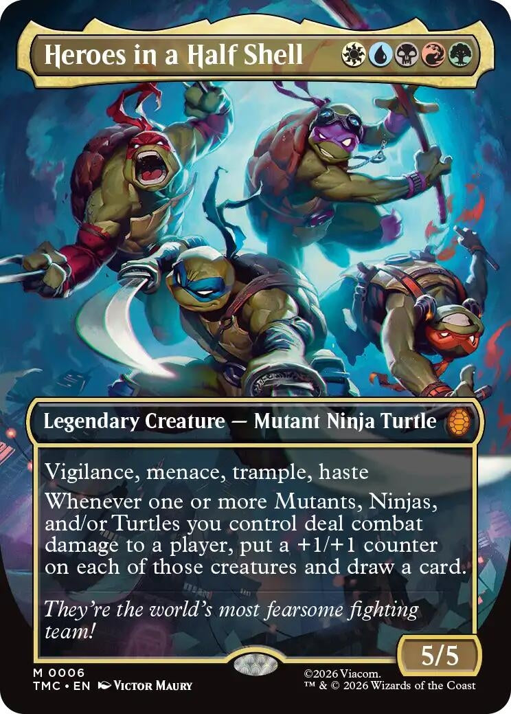 Image for Heroes in a Half Shell (Borderless) (6) [Teenage Mutant Ninja Turtles] - Magic: The Gathering