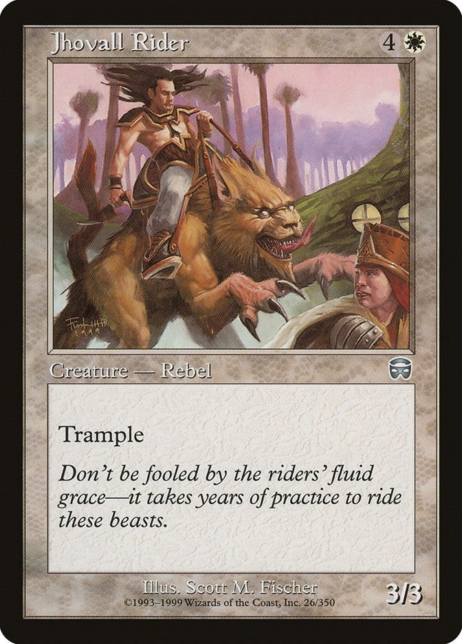 Image for Jhovall Rider (26) [Mercadian Masques] - Magic: The Gathering