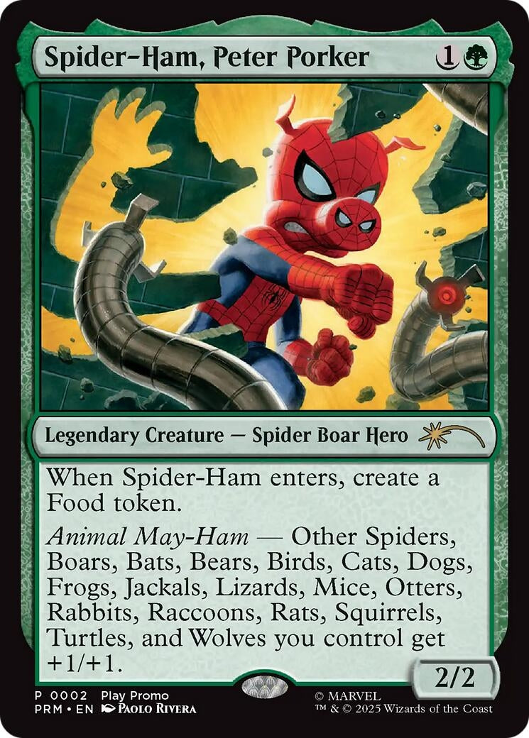 Image for Spider-Ham, Peter Porker (2) [Play Promos] - Magic: The Gathering