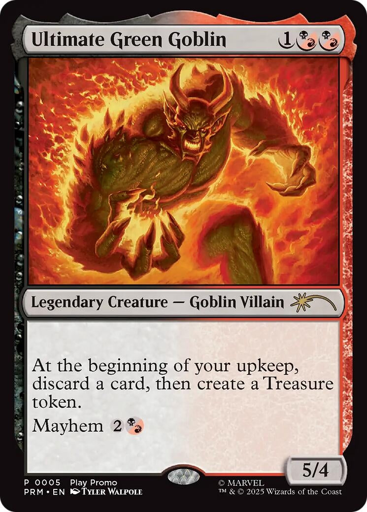 Image for Ultimate Green Goblin (5) [Play Promos] - Magic: The Gathering