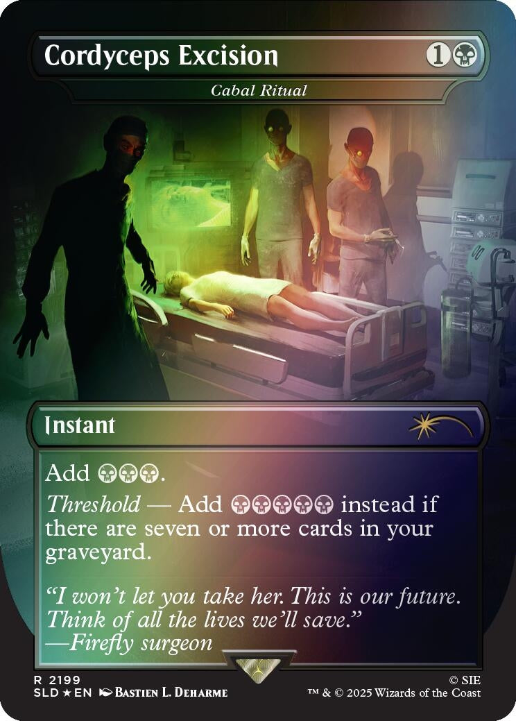 Image for Cordyceps Excision - Cabal Ritual (Rainbow Foil) (2199) [Secret Lair Drop Series] - Magic: The Gathering