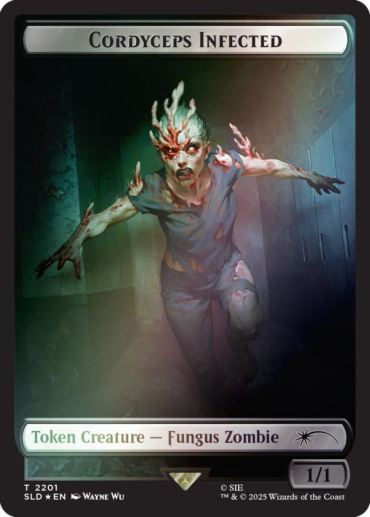 Image for Cordyceps Infected Token (2201) (Rainbow Foil) (2201) [Secret Lair Drop Series] - Magic: The Gathering