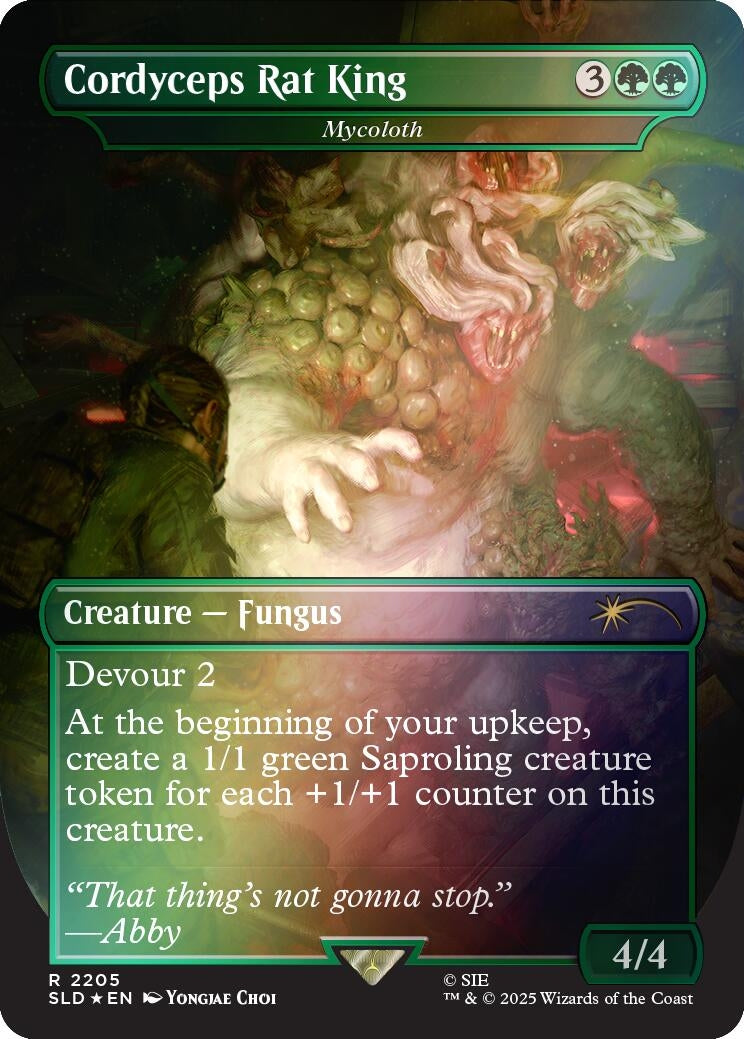 Image for Cordyceps Rat King - Mycoloth (Rainbow Foil) (2205) [Secret Lair Drop Series] - Magic: The Gathering
