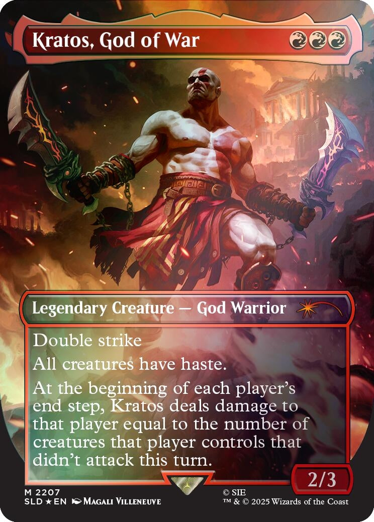 Image for Kratos, God of War (Rainbow Foil) (2207) [Secret Lair Drop Series] - Magic: The Gathering