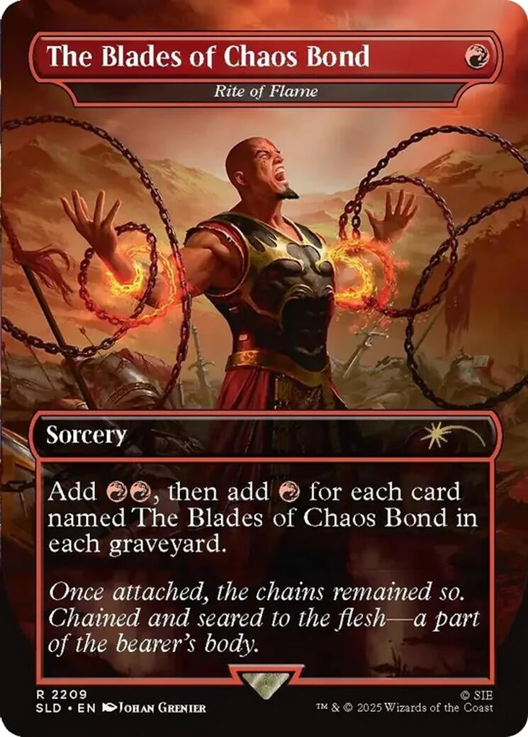 Image for The Blades of Chaos Bond - Rite of Flame (2209) [Secret Lair Drop Series] - Magic: The Gathering