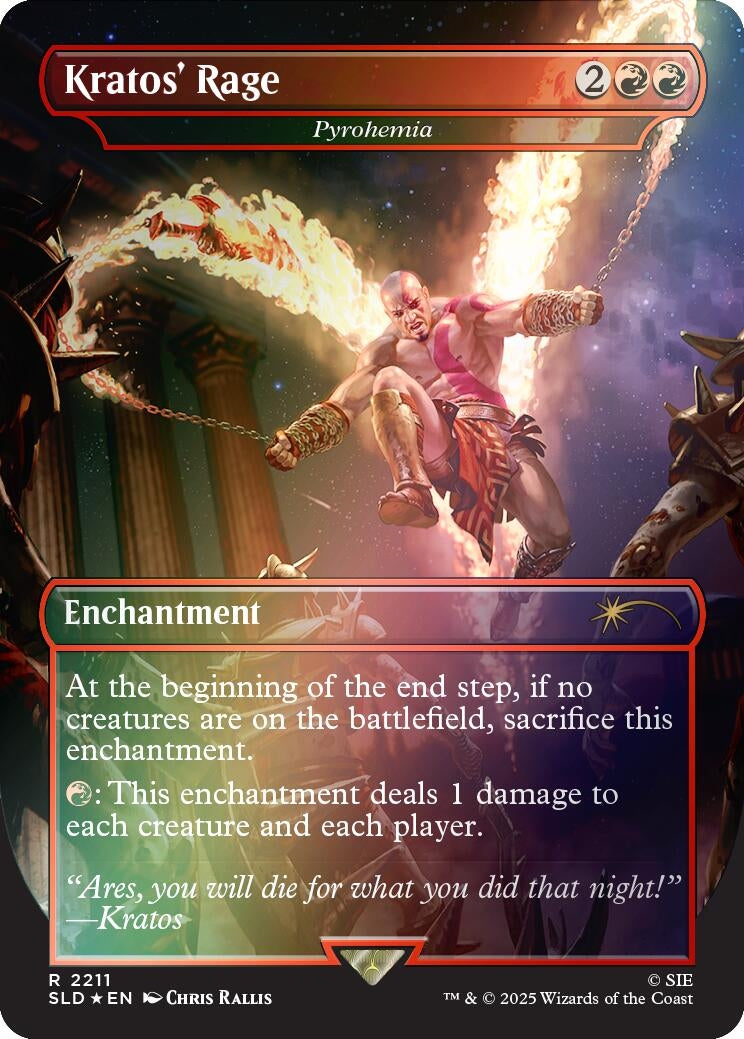 Image for Kratos' Rage - Pyrohemia (Rainbow Foil) (2211) [Secret Lair Drop Series] - Magic: The Gathering