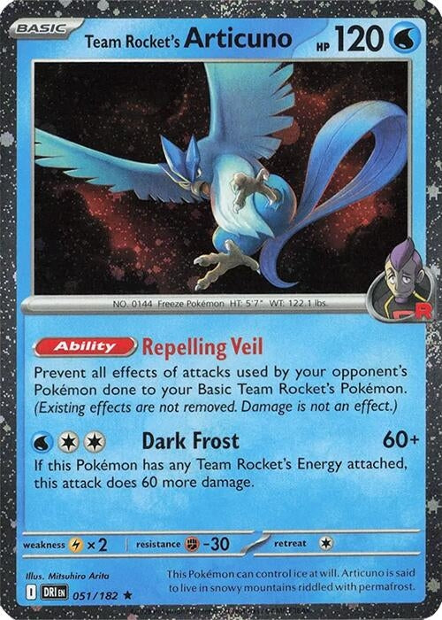 Team Rocket's Articuno - 051-182 (Cosmos Holo) (051/182) [Miscellaneous Cards & Products]