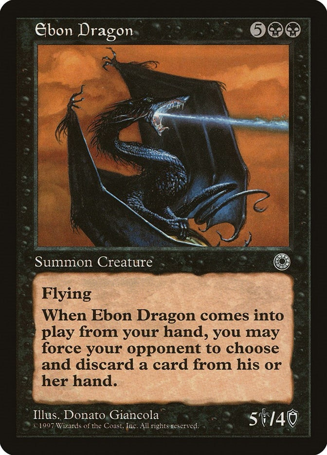 Image for Ebon Dragon [Portal] - Magic: The Gathering