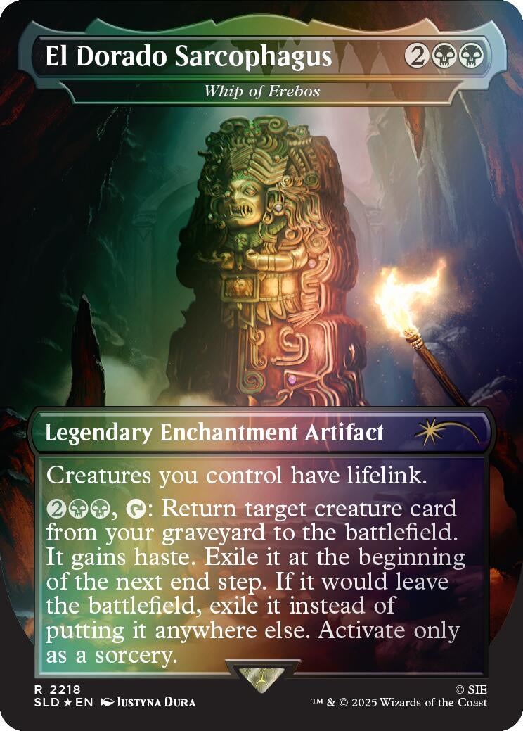 Image for El Dorado Sarcophagus - Whip of Erebos (Rainbow Foil) (2218) [Secret Lair Drop Series] - Magic: The Gathering