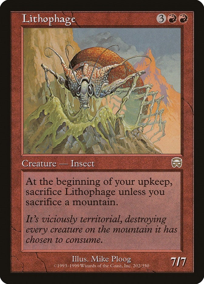 Image for Lithophage (202) [Mercadian Masques] - Magic: The Gathering