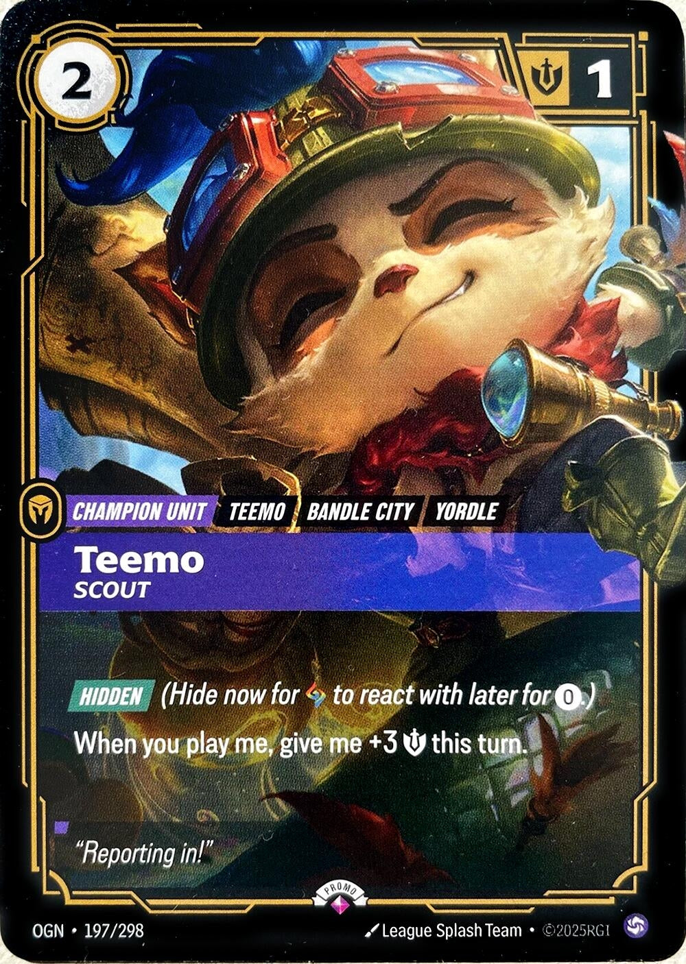 Image for Teemo - Scout (197/298) [Riftbound Promotional Cards] - Riftbound: League of Legends Trading Card Game