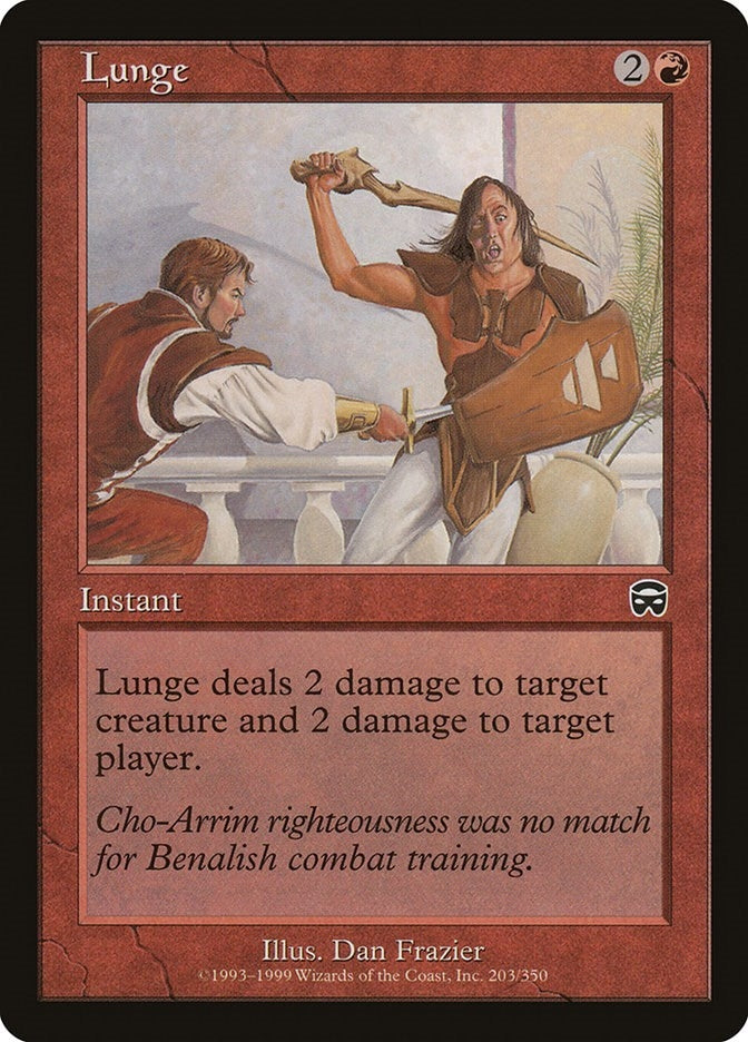Image for Lunge (203) [Mercadian Masques] - Magic: The Gathering