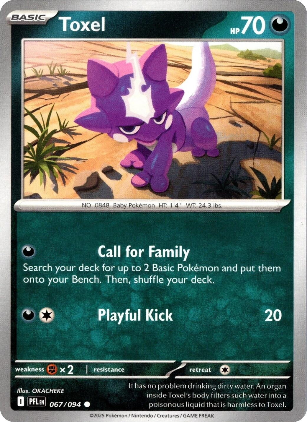 Image for Toxel (067/094) [ME02: Phantasmal Flames] - Pokemon