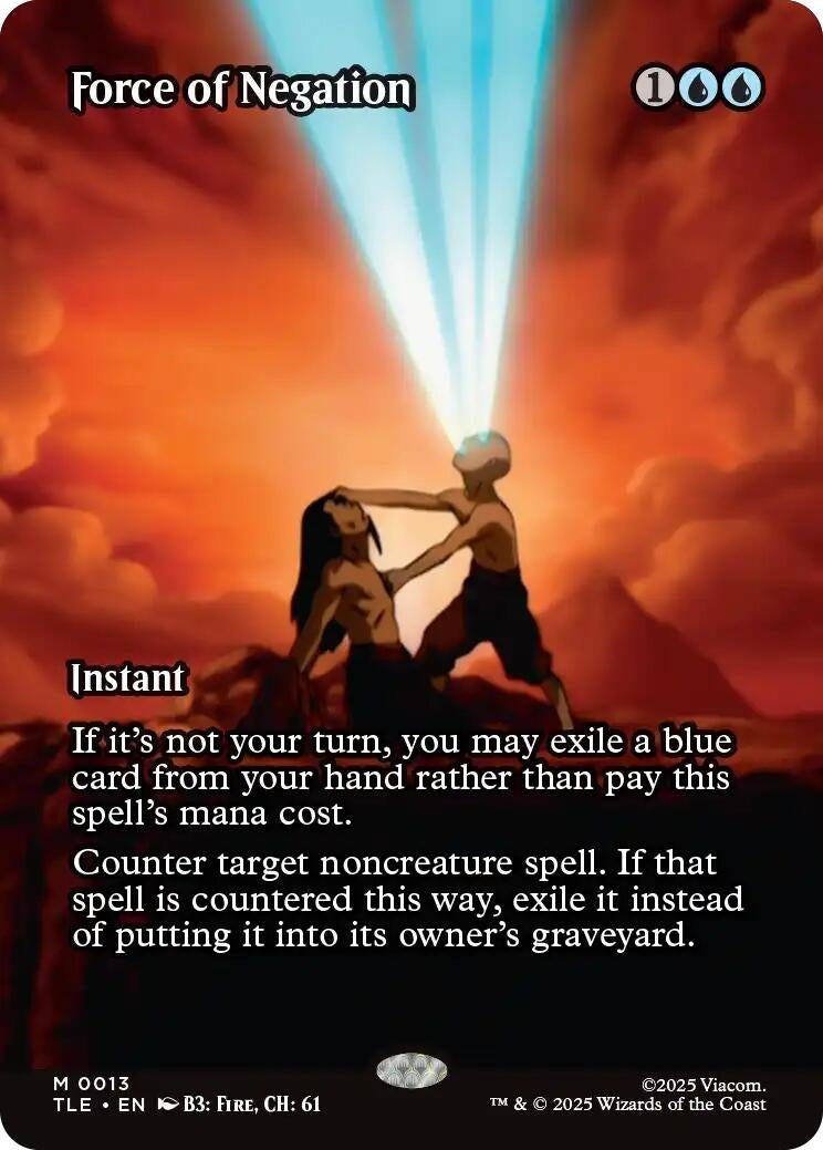Image for Force of Negation (Borderless) (13) [Avatar: The Last Airbender: Eternal-Legal] - Magic: The Gathering
