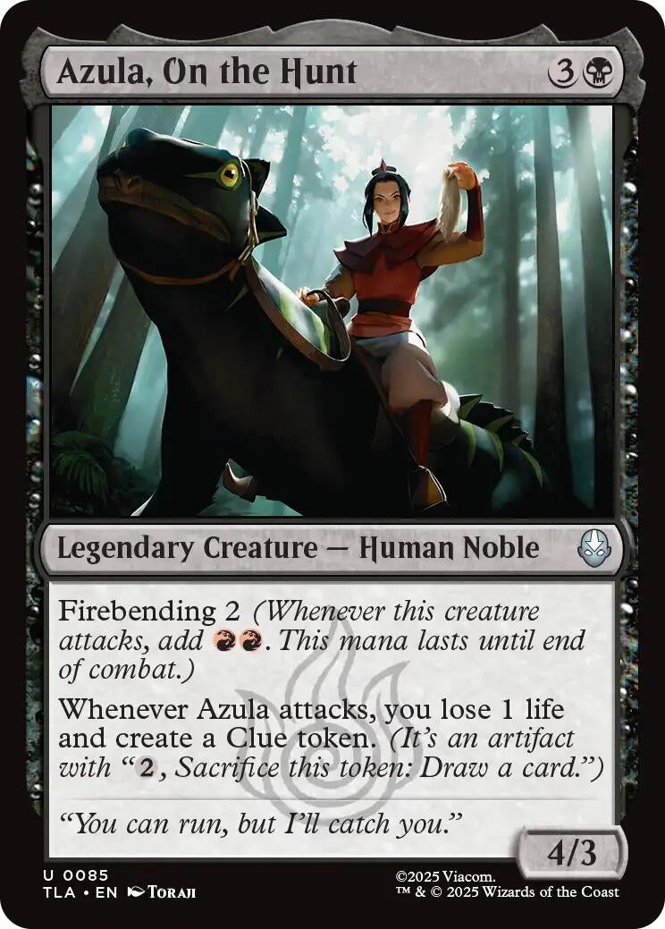 Image for Azula, On the Hunt (85) [Avatar: The Last Airbender] - Magic: The Gathering