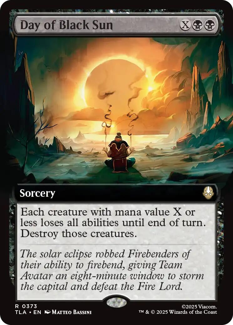 Image for Day of Black Sun (Extended Art) (373) [Avatar: The Last Airbender] - Magic: The Gathering