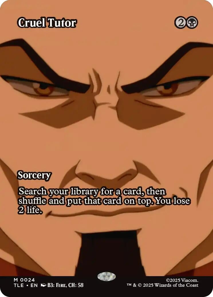 Image for Cruel Tutor (Borderless) (24) [Avatar: The Last Airbender: Eternal-Legal] - Magic: The Gathering
