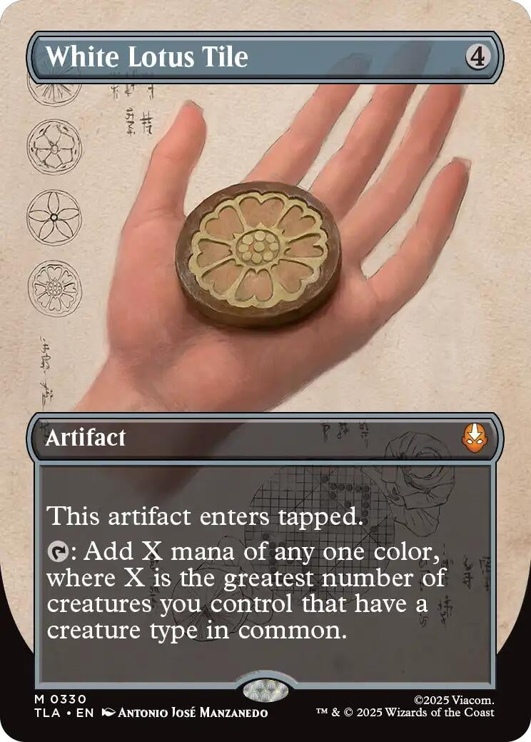 White Lotus Tile (Borderless) (330) [Avatar: The Last Airbender]