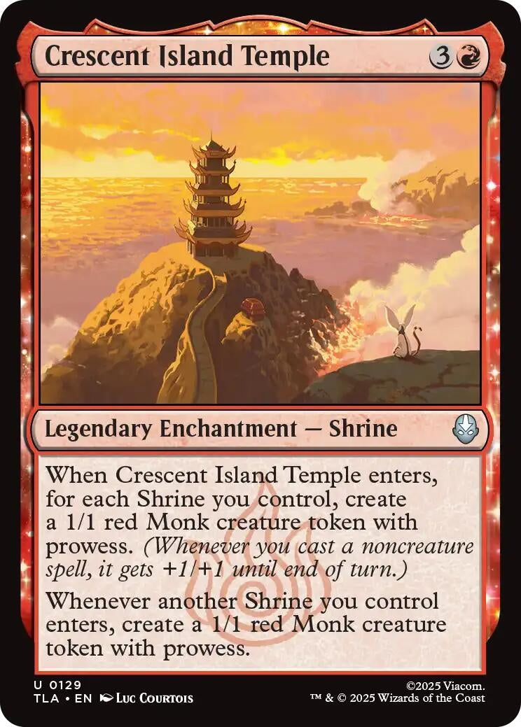 Image for Crescent Island Temple (129) [Avatar: The Last Airbender] - Magic: The Gathering