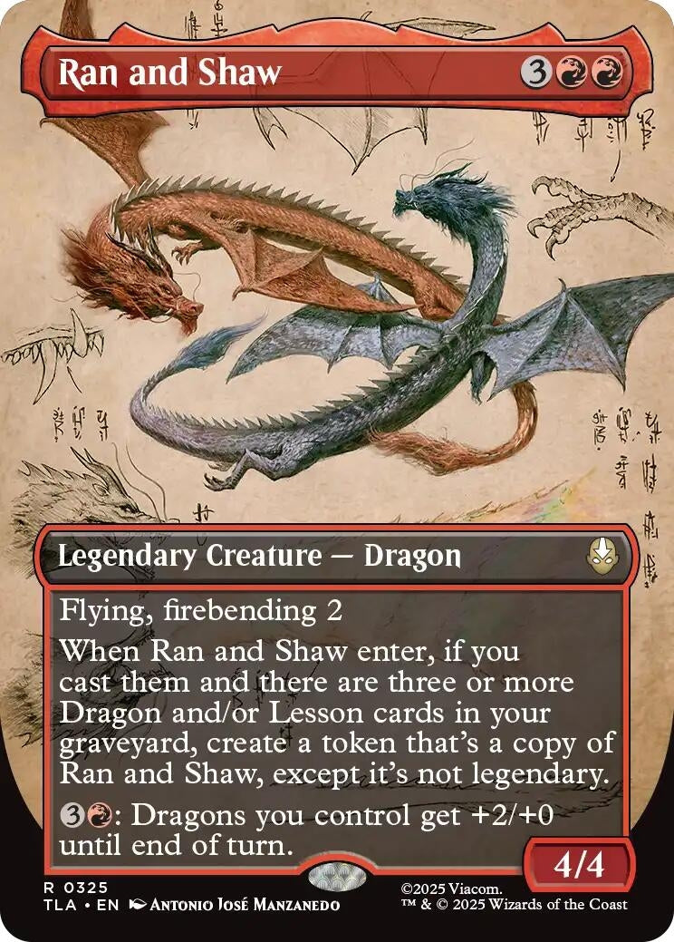 Image for Ran and Shaw (Borderless) (325) [Avatar: The Last Airbender] - Magic: The Gathering