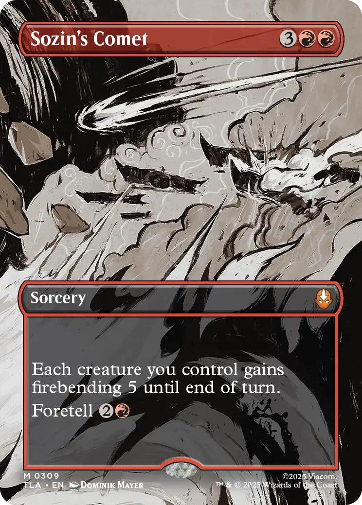 Image for Sozin's Comet (0309) (Borderless) (309) [Avatar: The Last Airbender] - Magic: The Gathering