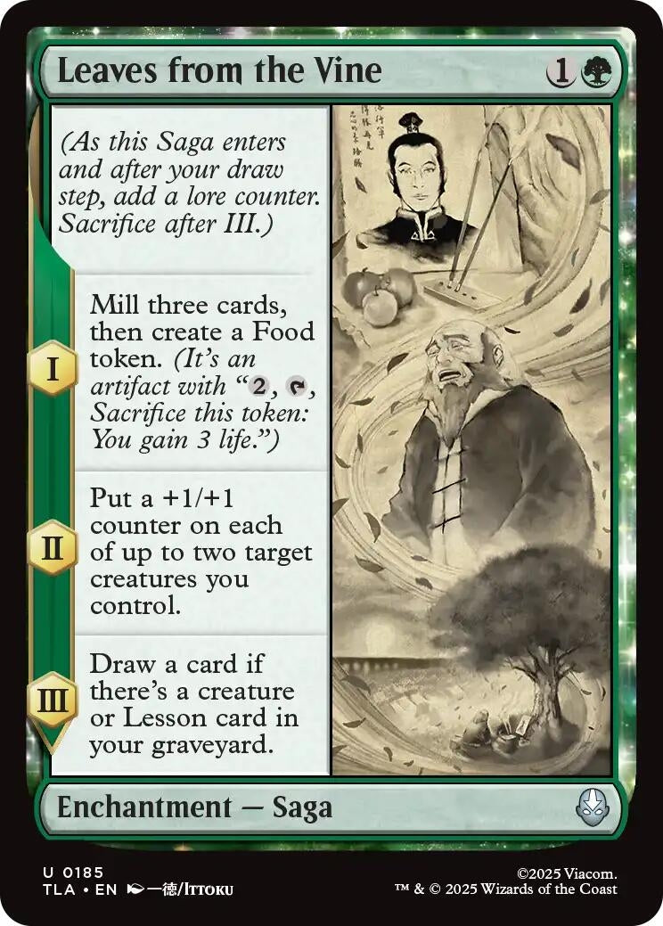 Image for Leaves from the Vine (185) [Avatar: The Last Airbender] - Magic: The Gathering