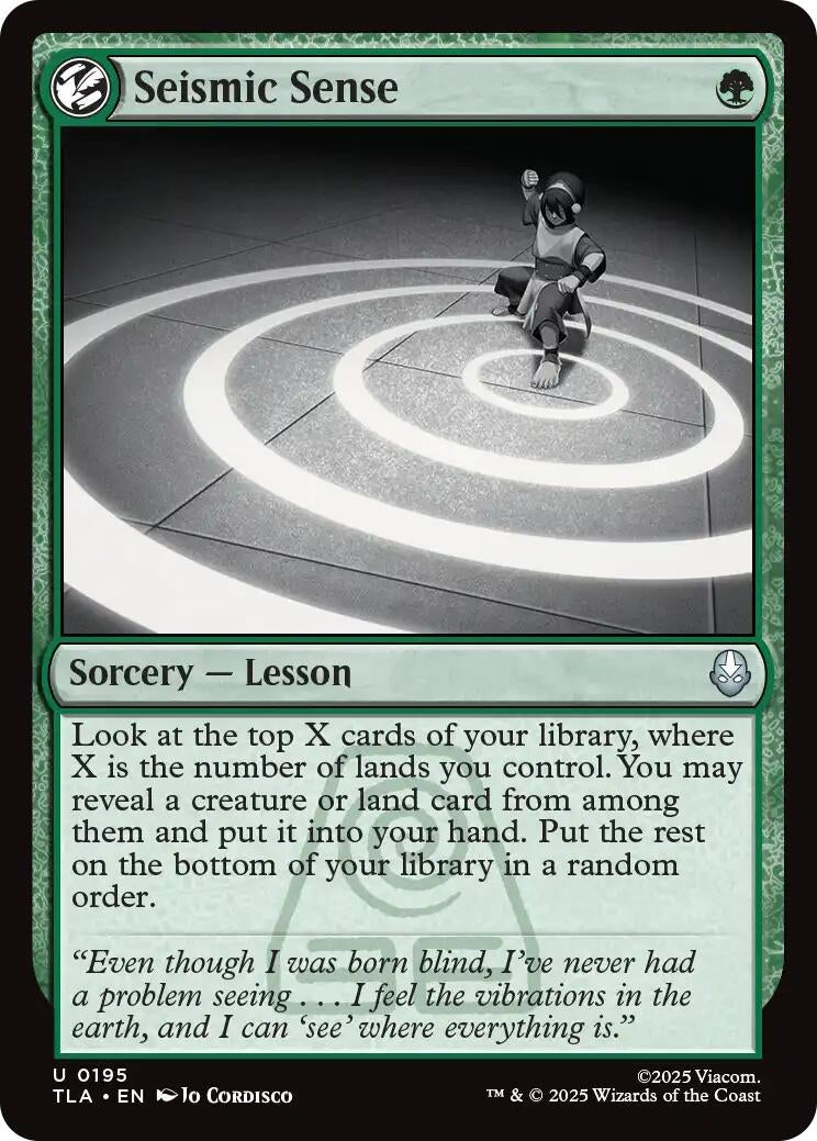 Image for Seismic Sense (195) [Avatar: The Last Airbender] - Magic: The Gathering