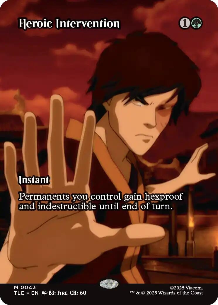 Image for Heroic Intervention (Borderless) (43) [Avatar: The Last Airbender: Eternal-Legal] - Magic: The Gathering