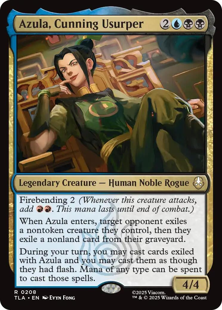 Image for Azula, Cunning Usurper (208) [Avatar: The Last Airbender] - Magic: The Gathering