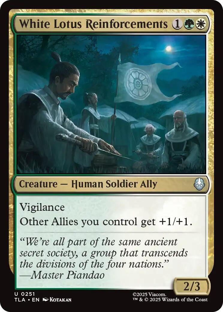 Image for White Lotus Reinforcements (251) [Avatar: The Last Airbender] - Magic: The Gathering