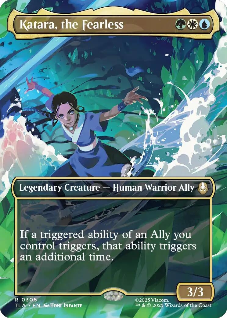 Image for Katara, the Fearless (Borderless) (305) [Avatar: The Last Airbender] - Magic: The Gathering