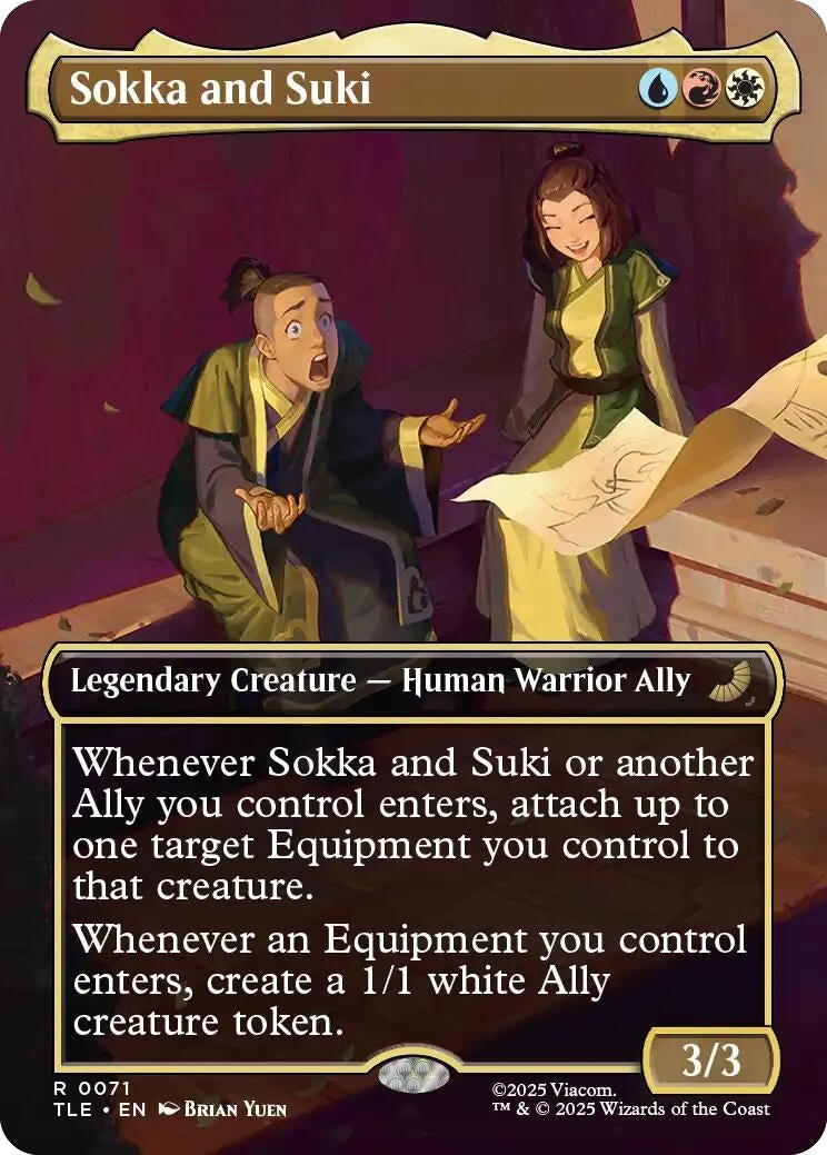 Image for Sokka and Suki (Borderless) (71) [Avatar: The Last Airbender: Eternal-Legal] - Magic: The Gathering