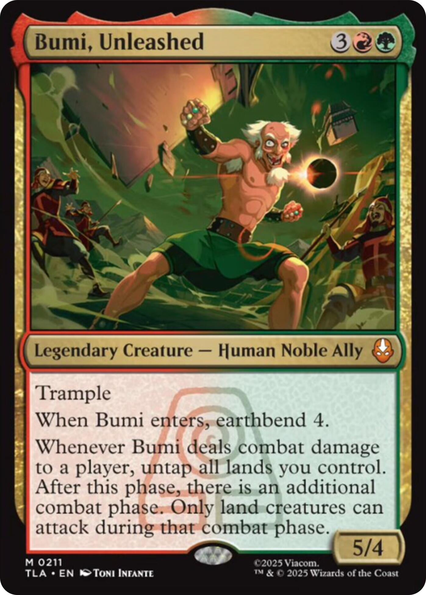 Image for Bumi, Unleashed (211) [Avatar: The Last Airbender] - Magic: The Gathering