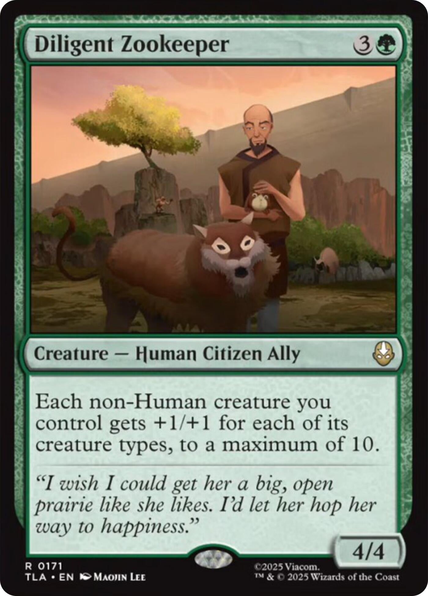 Image for Diligent Zookeeper (171) [Avatar: The Last Airbender] - Magic: The Gathering