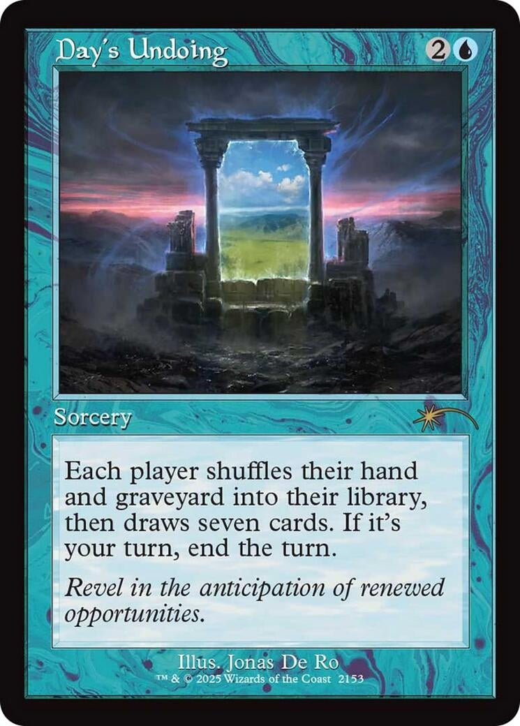 Image for Day's Undoing (Retro Frame) (2153) [Secret Lair Drop Series] - Magic: The Gathering