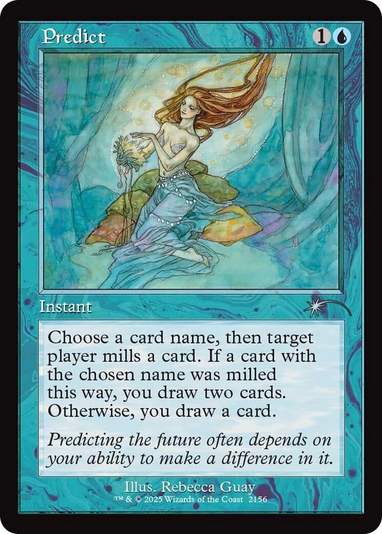 Image for Predict (Retro Frame) (2156) [Secret Lair Drop Series] - Magic: The Gathering