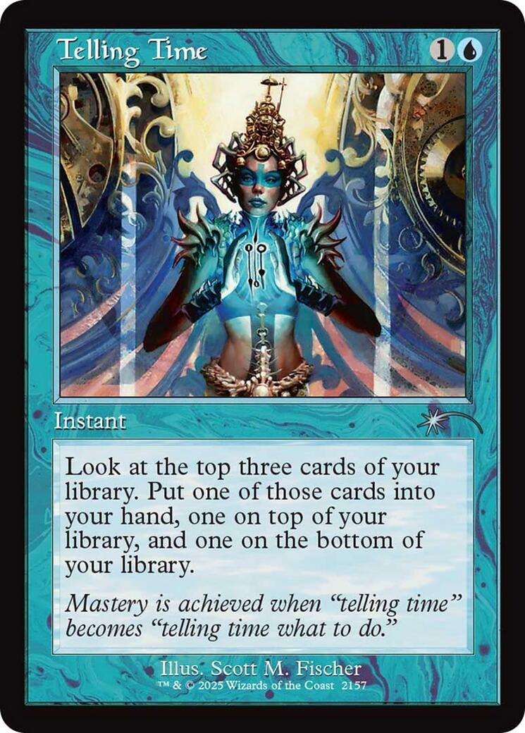 Image for Telling Time (Retro Frame) (2157) [Secret Lair Drop Series] - Magic: The Gathering