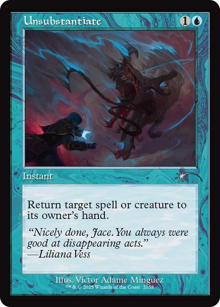 Image for Unsubstantiate (Retro Frame) (2158) [Secret Lair Drop Series] - Magic: The Gathering