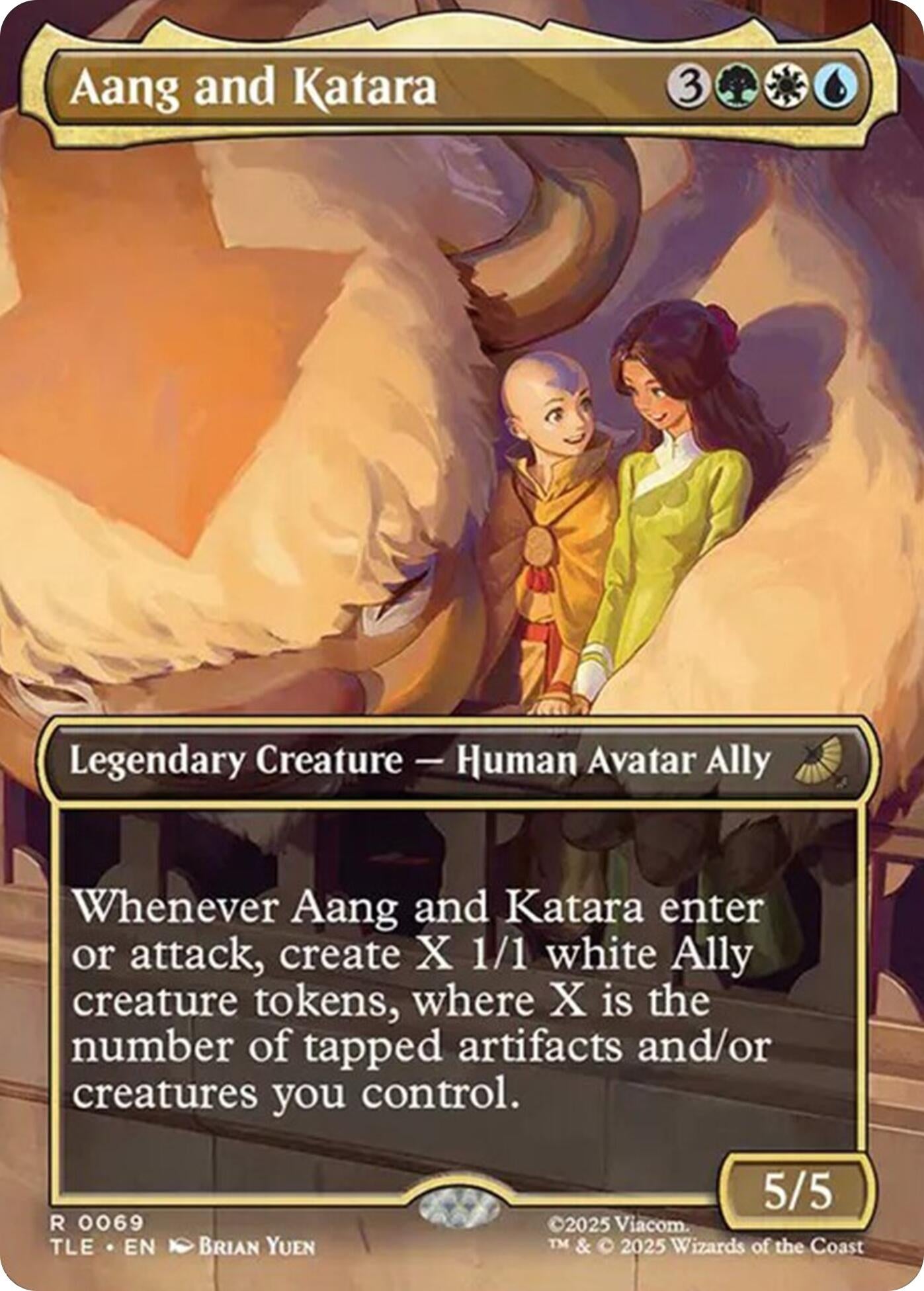 Image for Aang and Katara (Borderless) (69) [Avatar: The Last Airbender: Eternal-Legal] - Magic: The Gathering