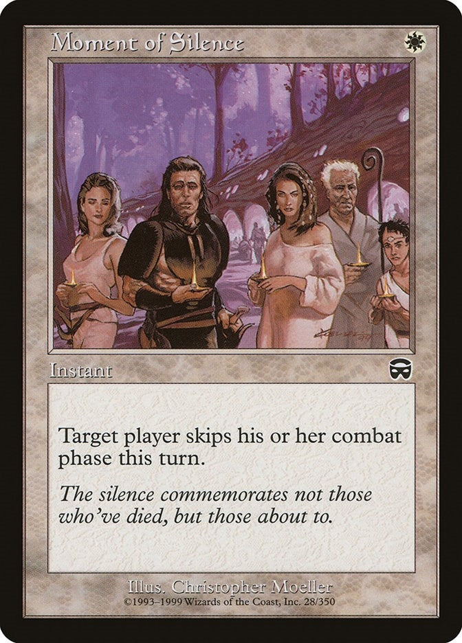 Image for Moment of Silence (28) [Mercadian Masques] - Magic: The Gathering