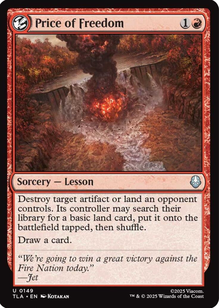 Image for Price of Freedom (149) [Avatar: The Last Airbender] - Magic: The Gathering