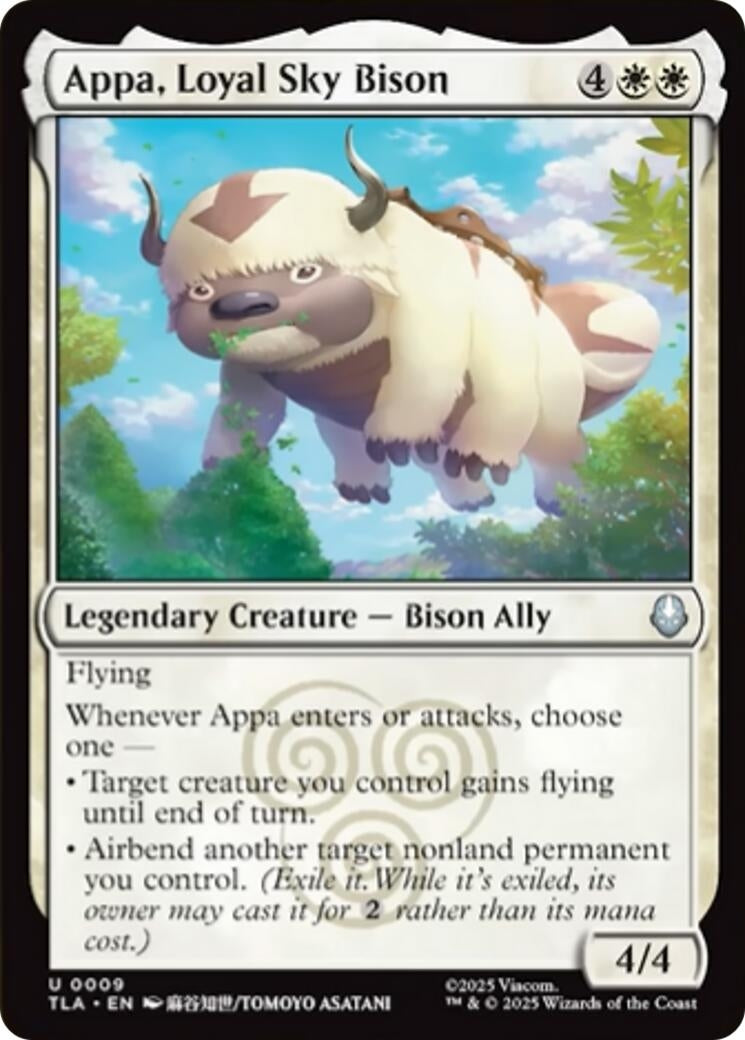 Image for Appa, Loyal Sky Bison (9) [Avatar: The Last Airbender] - Magic: The Gathering