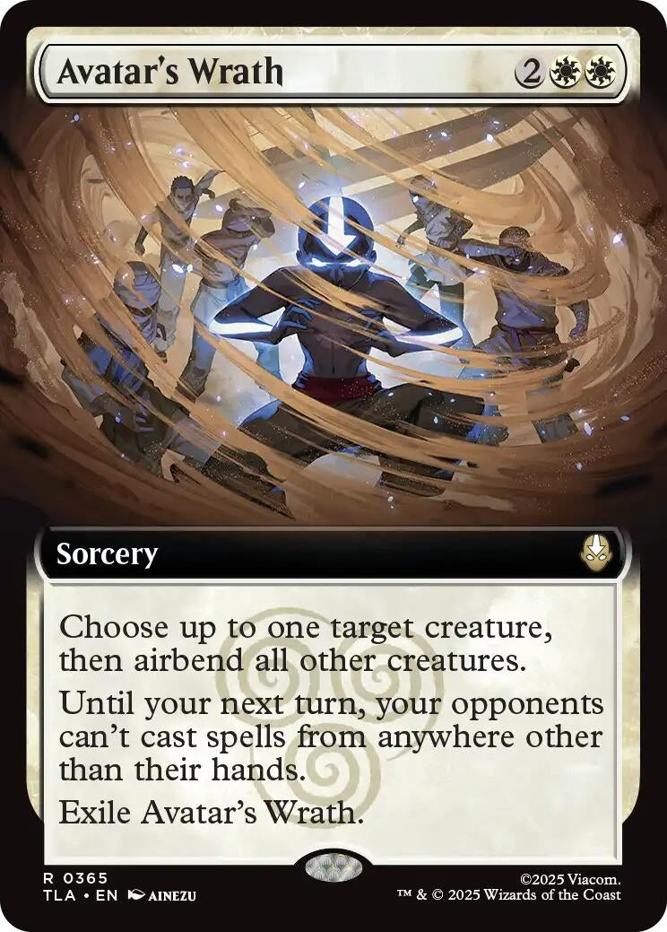 Image for Avatar's Wrath (Extended Art) (365) [Avatar: The Last Airbender] - Magic: The Gathering