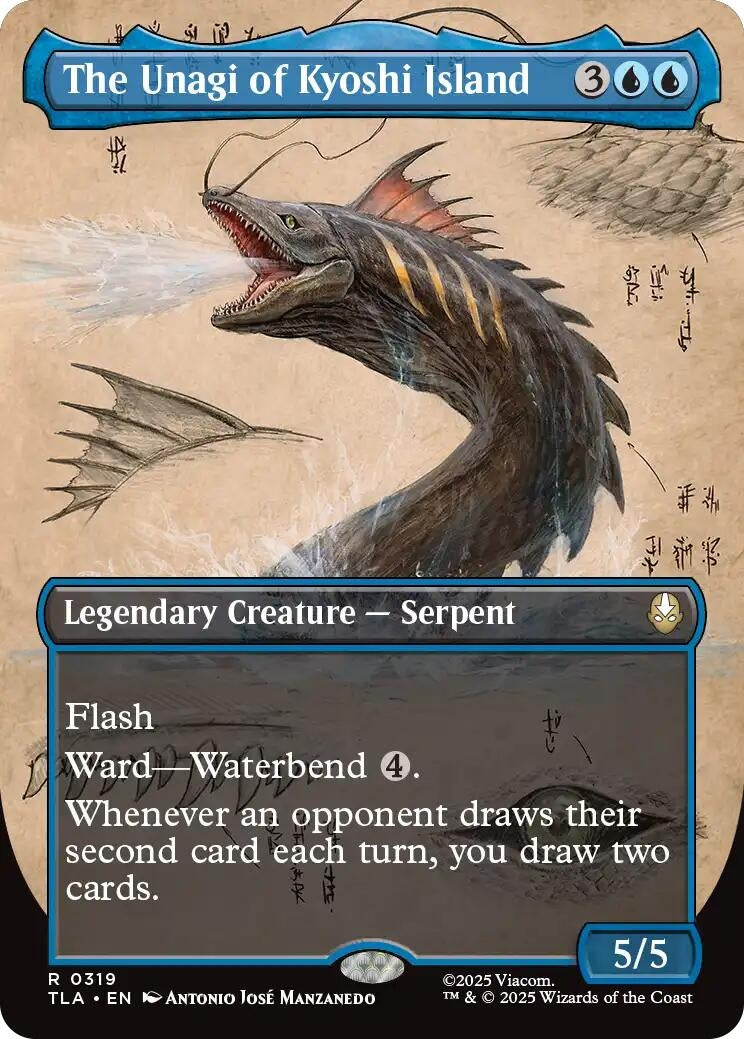 Image for The Unagi of Kyoshi Island (Borderless) (319) [Avatar: The Last Airbender] - Magic: The Gathering