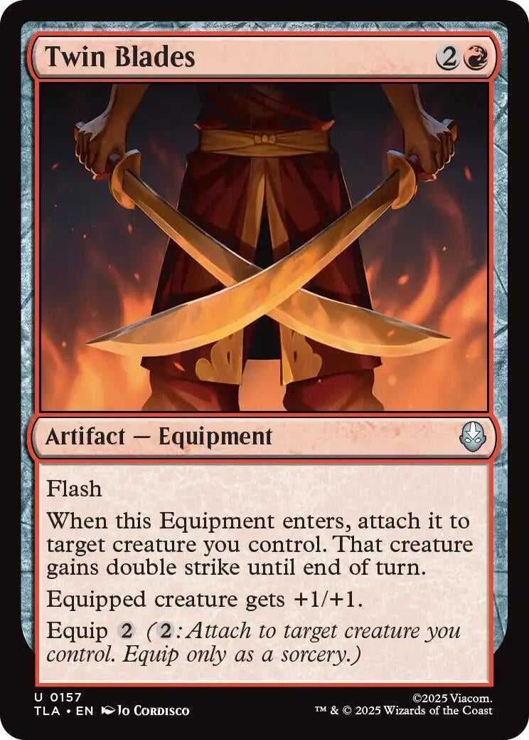 Image for Twin Blades (157) [Avatar: The Last Airbender] - Magic: The Gathering