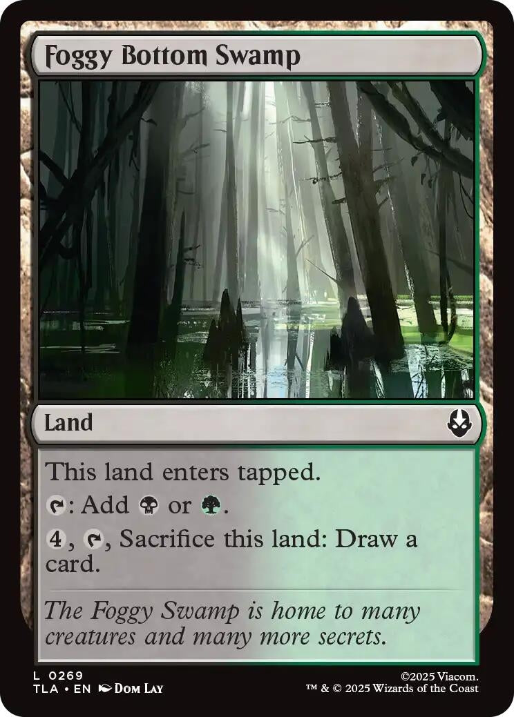Image for Foggy Bottom Swamp (269) [Avatar: The Last Airbender] - Magic: The Gathering