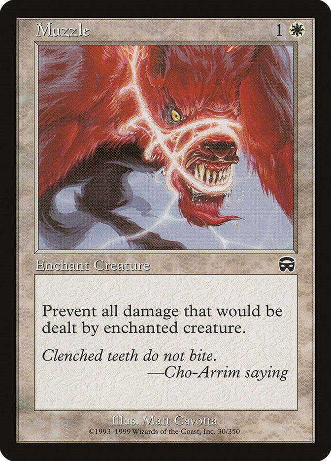Image for Muzzle (30) [Mercadian Masques] - Magic: The Gathering