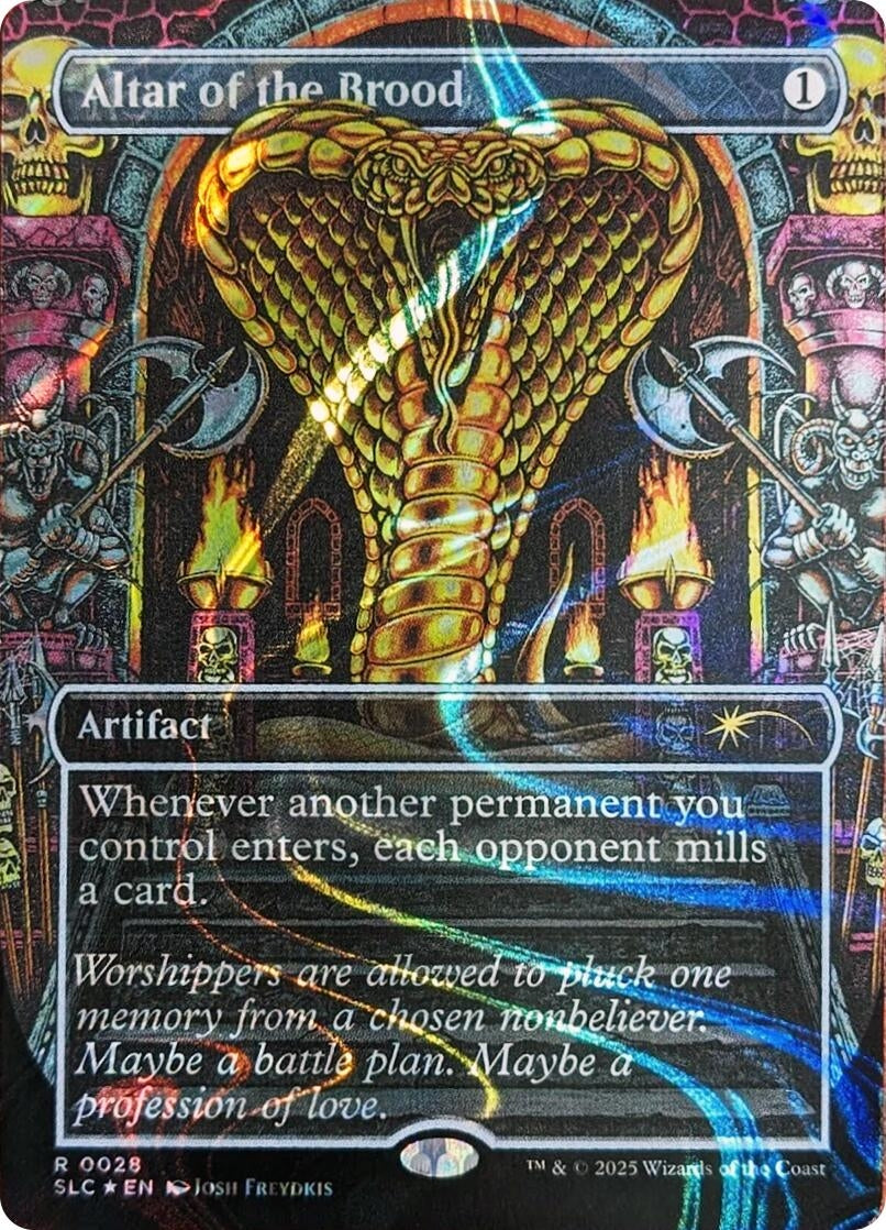 Image for Altar of the Brood (Halo Foil) (28) [Secret Lair Countdown Kit] - Magic: The Gathering